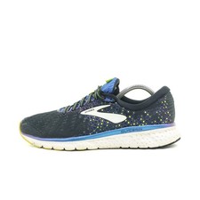 Brooks Herren Glycerin Sneaker Blau/Gelb Mesh Low-Top Gepolstert Laufschuh EU 43