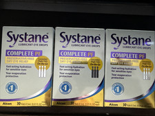 3 Systane Complete PF Lubricant Eye Drops 30x2 60 Vials Dry Eye Exp 03/2026