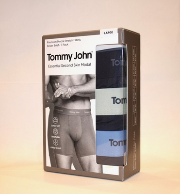 #ad New Tommy John Men#x27;s 3 Pack Luxe Modal Boxer Briefs Large DBW DBWB Surf SPEB $26.99