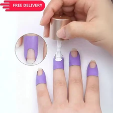 10pcs Nail Polish Protector Guard Stickers U-Shaped Anti-Overflow Nail Art Film