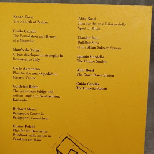 ZODIAC Neue Serie 1: Aldo Rossi/Manfredo Tafuri/Guido Canella/Venturi/ - Bild 2 von 24