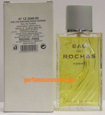 NEW EAU DE ROCHAS POUR HOMME FOR MEN 3.4 OZ 100 ML EAU DE TOILETTE SPRAY VINTAGE