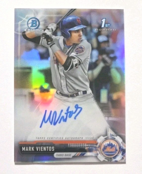 2017 Bowman Draft Refractor /499 Auto #CDA-MV Mark Vientos RC (METS) !!