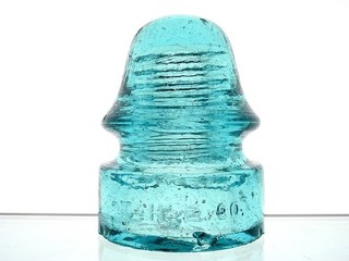 BUBBLY THOMSON HOUSTON ELECTRIC Co Glass Telegraph Telephone Signal Insulator