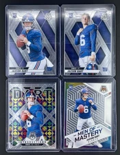 2025 Panini Mosaic Jaxson Dart 4 Card Rookie Base Set RC New York Giants 