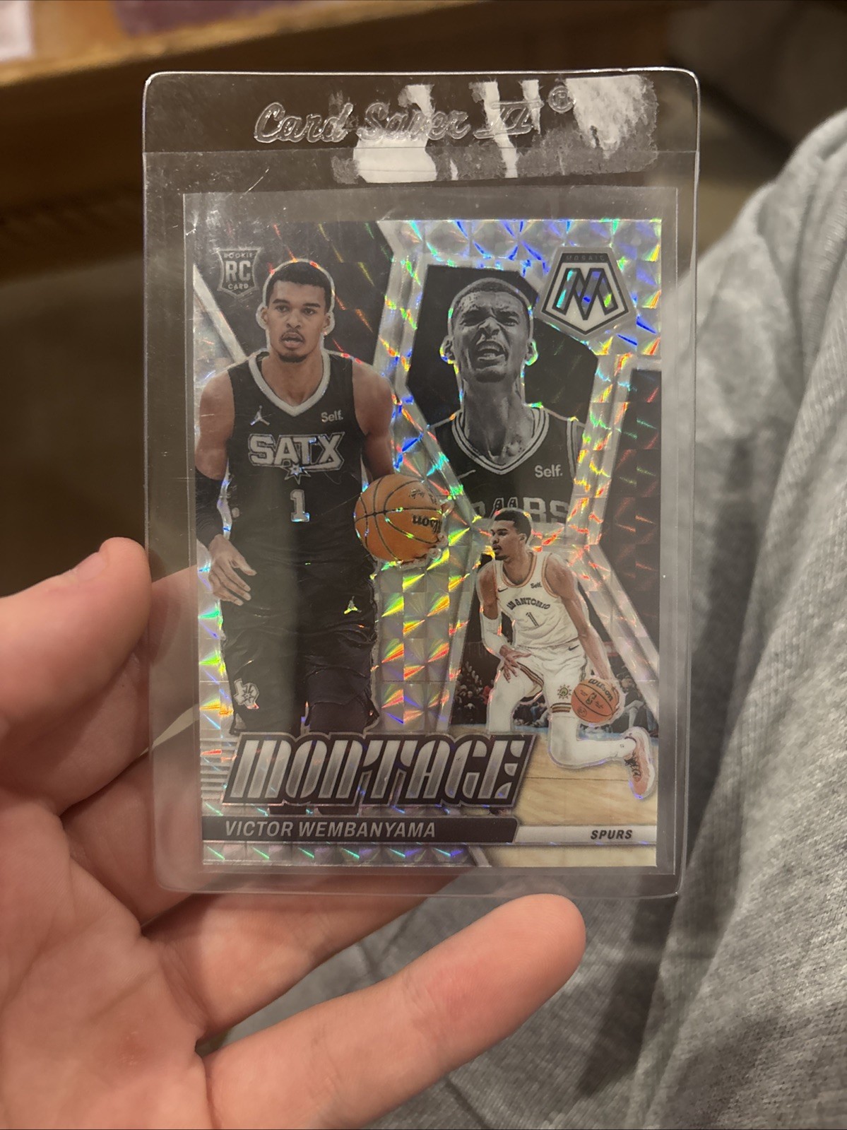 2023-24 Panini Mosaic - Montage Victor Wembanyama #7 Mosaic Prizm (RC)