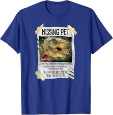Jurassic Park Missing Pet T-Rex Poster Taped T-Shirt
