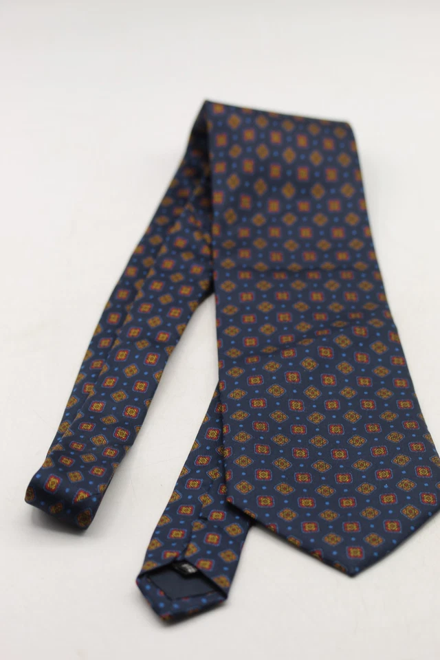 cravatta used tie abbigliamento uomo vintage seta sperry marine all silk moda - Imagen 4 de 4