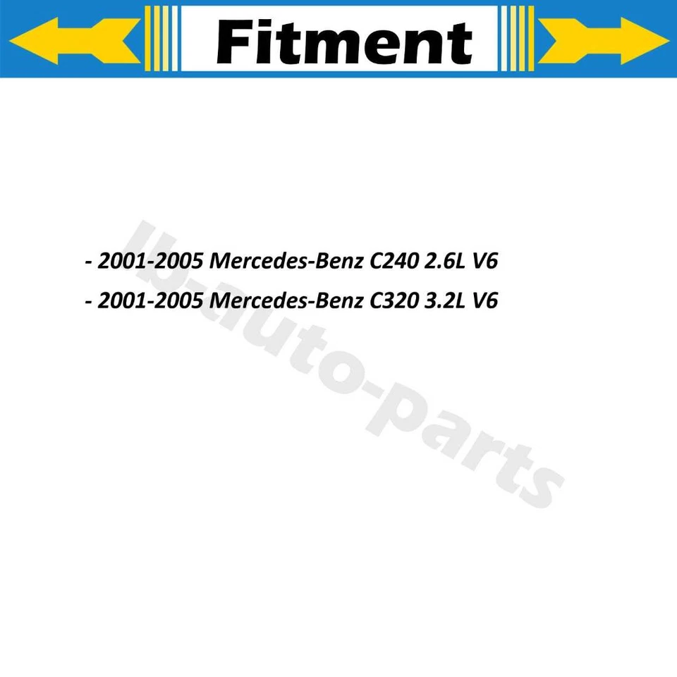 Puertas inferiores de manguera de refrigerante del radiador para Mercedes-Benz C240 2001 2002 2003 2004 Foto 2 de 2