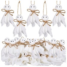 20 Pcs Halloween Ghost Ornaments Tree Decoration, 4Inch Small Mini Ghost Hang...