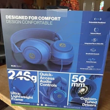 LucidSound Wired Gaming Headset Shock Blue For XBOX LS10X New Fast/Free Shipping