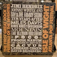 1st Great Rock Festivals Of The Seventies (1971) 3 LP Hendrix Miles Davis VG+/VG