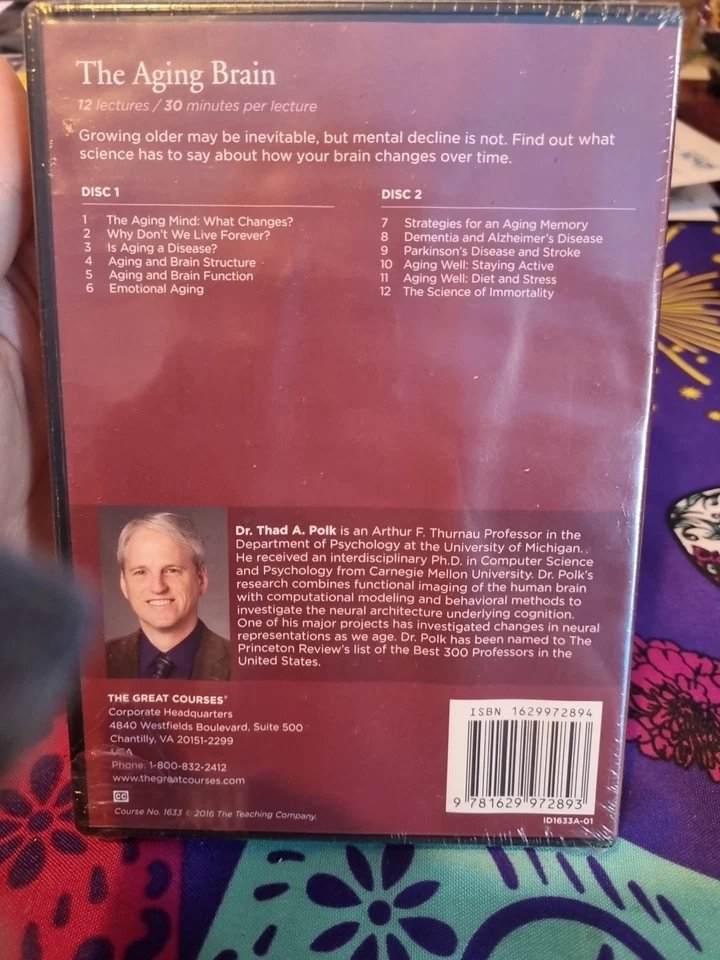 The Aging Brain - Thad A. Polk (Brand NEW DVD / Book Set, The Great Courses) - Image 2 of 2