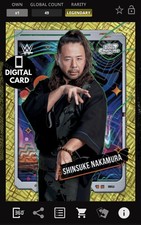 DIGITAL WWE SLAM 50cc SHINSUKE NAKAMURA INTERSTELLAR COSMIC CHROME 25 LEGENDARY