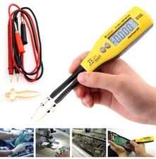 SMD Tester Meter Zener Diode LED Battery Power Test Continuity Check Tweezer DIP