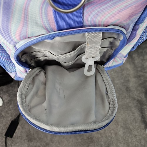 POTTERY Barn Teen Backpack Marble Swirl Pink Blue Green 5 Pockets Book Bag Large - Picture 14 of 14
