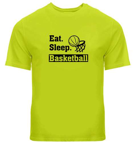 Basketball Sports Tee Graphic gift Outdoor Gaming T Shirt Motivational Eat Sleep - Bild 33 von 34