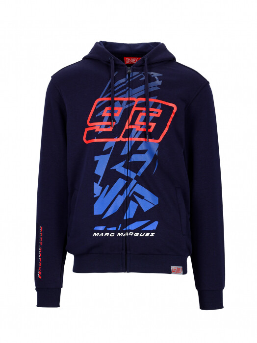Official Marc Marquez MM93 Blue Shaded Hoodie - 22 23003 | eBay