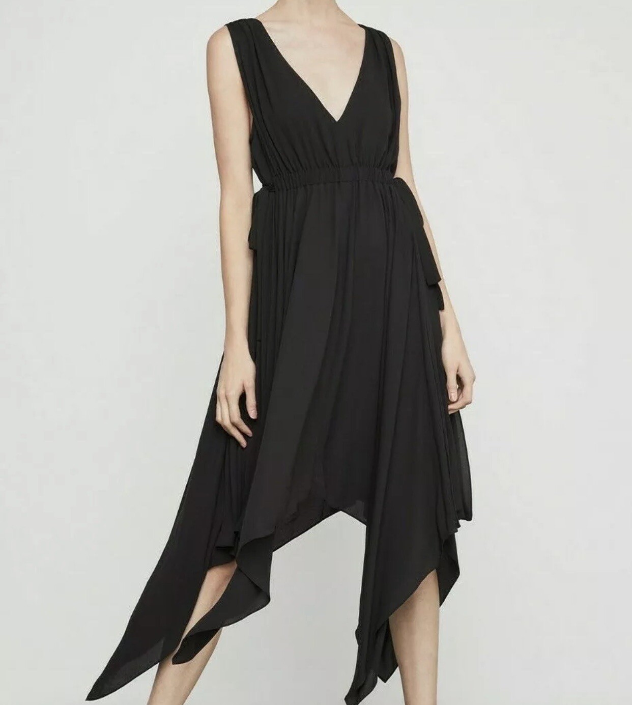 bcbg golden glow handkerchief dress