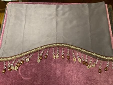 ElKCA ￼Window Valances Multi Room use Features Beading ￼Set 2 18 x 52 Ea NWOT￼