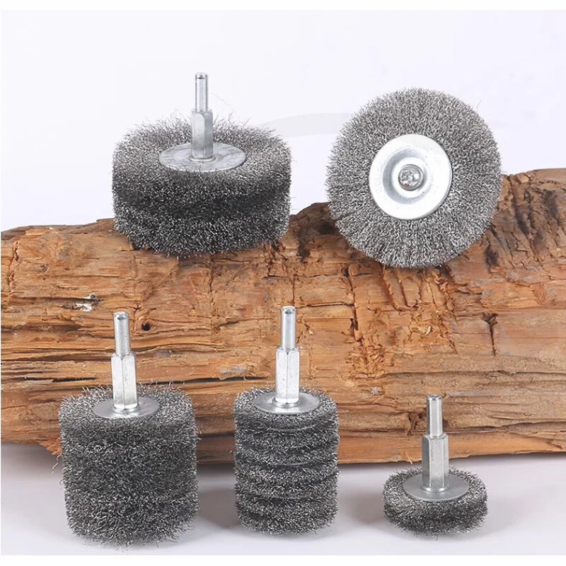 Cepillo de alambre de acero inoxidable Cepillo de rueda de limpieza Rotativo Pulido Óxido Herramientas - Imagen 2 de 4