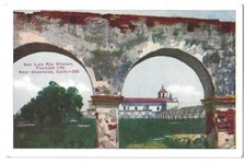 Oceanside California c1920's Mission San Luis Rey, Catholic Church, archway
