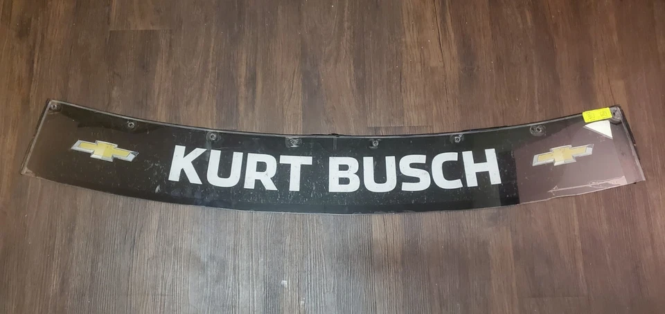 Banner parabrisas Kurt Busch #1 Monster Energy CGR Nascar Texas 55"x 7"  Foto 2 de 4
