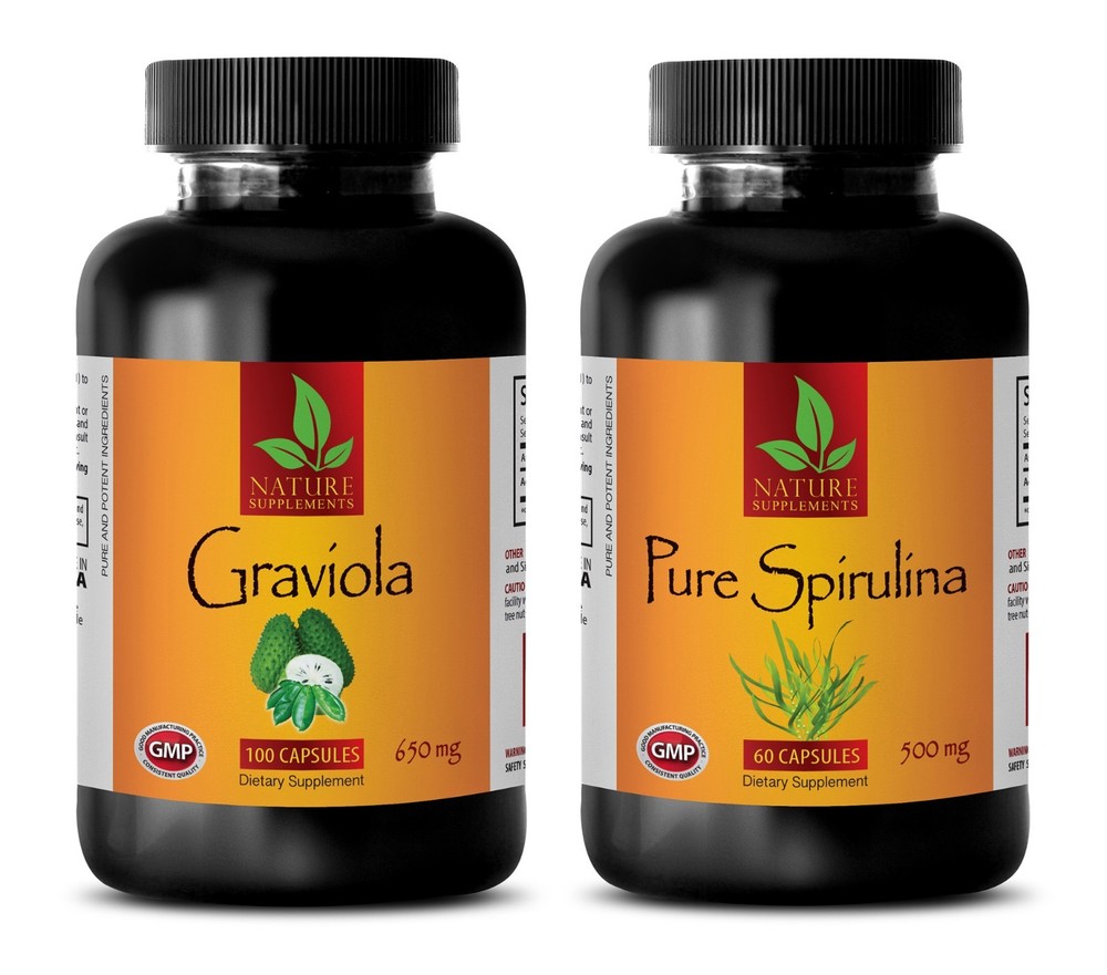 Wellness herbal resistance – GRAVIOLA-SPIRULINA COMBO- graviola sour sop