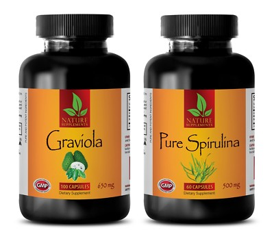 #ad blood pressure support GRAVIOLA SPIRULINA COMBO graviola $38.85