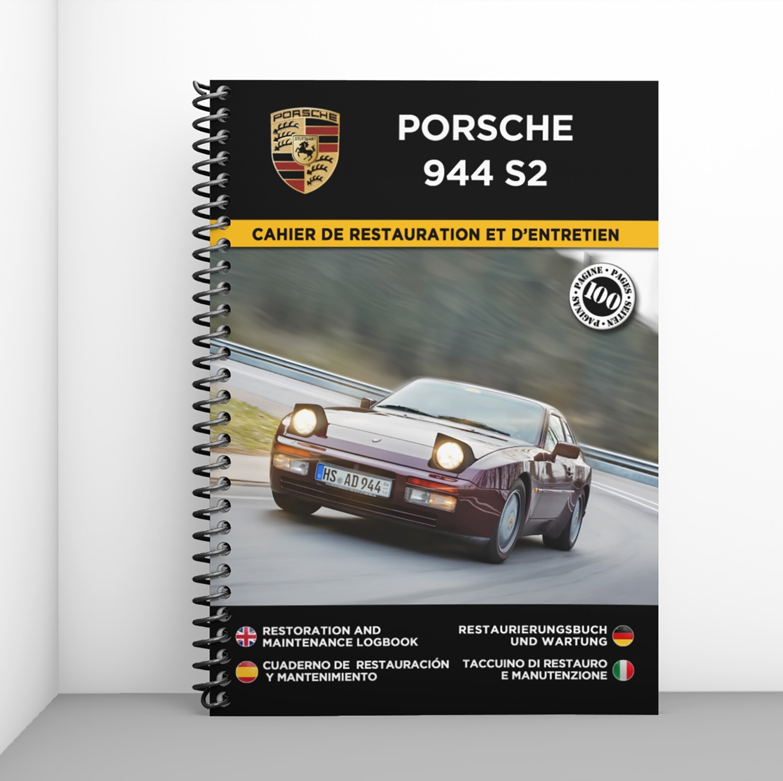 Porsche 944 S2 livre entretien automobile carnet restauration youngtimer collection