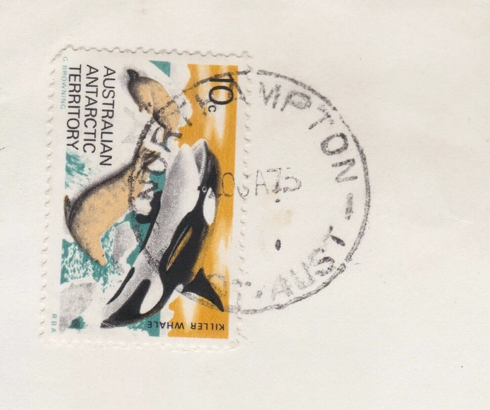 Cubierta de correo AAT 10c Killer Whale NORTHAMPTON WA HUTT RIVER PROVINCIA CENICIENTA Foto 3 de 3