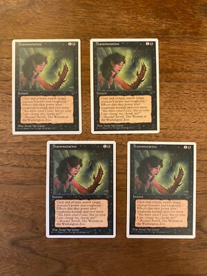 Transmutation x4 NM+ NEVER PLAYED 4x 1995 MtG Chronicles Magic FAST SHIPPING