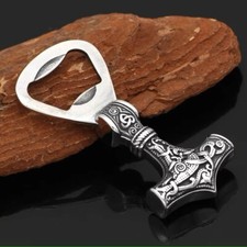 Flaschenöffner Thor Hammer Mjolnir Wikinger Nordland Viking Kelten Biker Odin