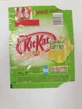 Nestle  kit kat Luscious Lime wrappers
