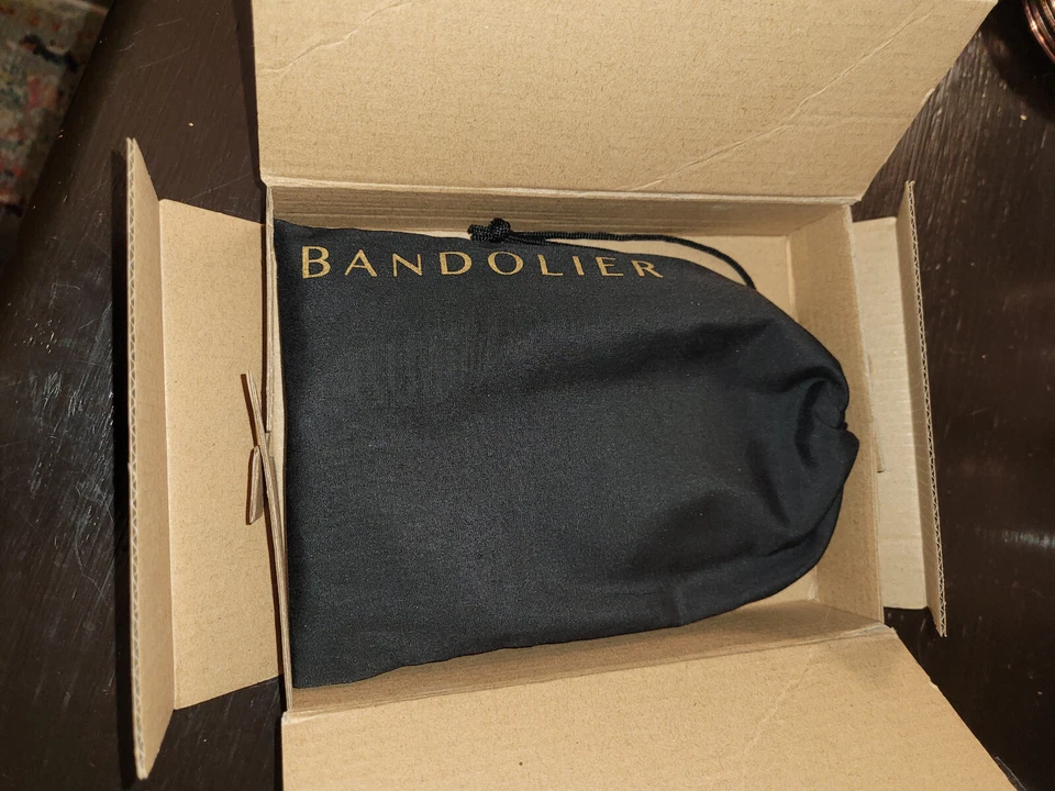 New In Box Bandolier NICOLE Crossbody Strap & Case iPhone X & XS Black/Gold $105 - Image 4 of 4