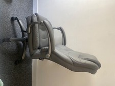 Very comfortable recliner  office chair used grey 