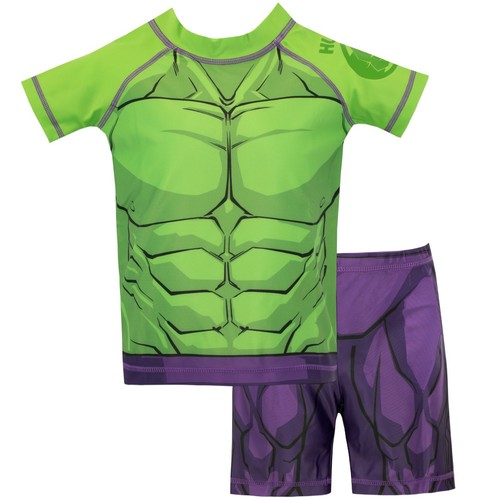 El Increíble Hulk Juego de Natación Traje de Baño Marvel para Niños | Traje de Baño Niños Vengadores | eBay