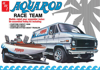 AMT 1338 Chevrolet G20 Van Aqua Rod Race Team 1:25