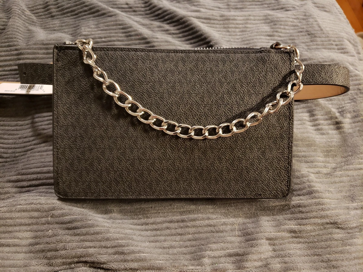 Michael kors belt shop bag with pull chain