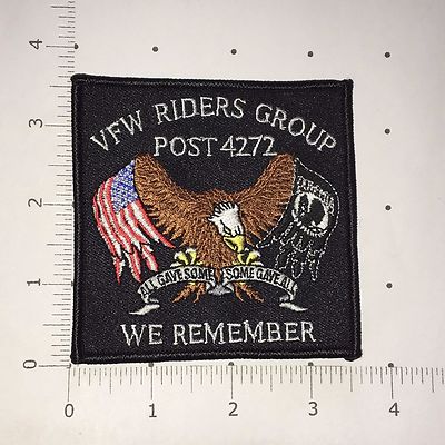 VFW Riders Group Post 4272 Patch - We Remember | eBay