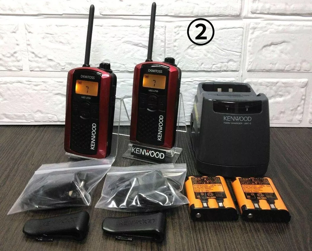 Kenwood Demitos UBZ-LP20 Transceiver Full Set of 2 from Japan Used