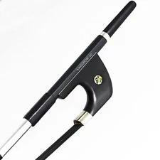 GERMAN Carbon Fiber UPRIGHT DOUBLE Bass Bow BLACK Horsehair **Ship from USA**