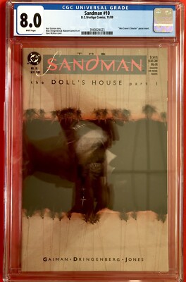 Sandman #10 CGC 8.0 1st Appearance Desire, Despair & The Corinthian
