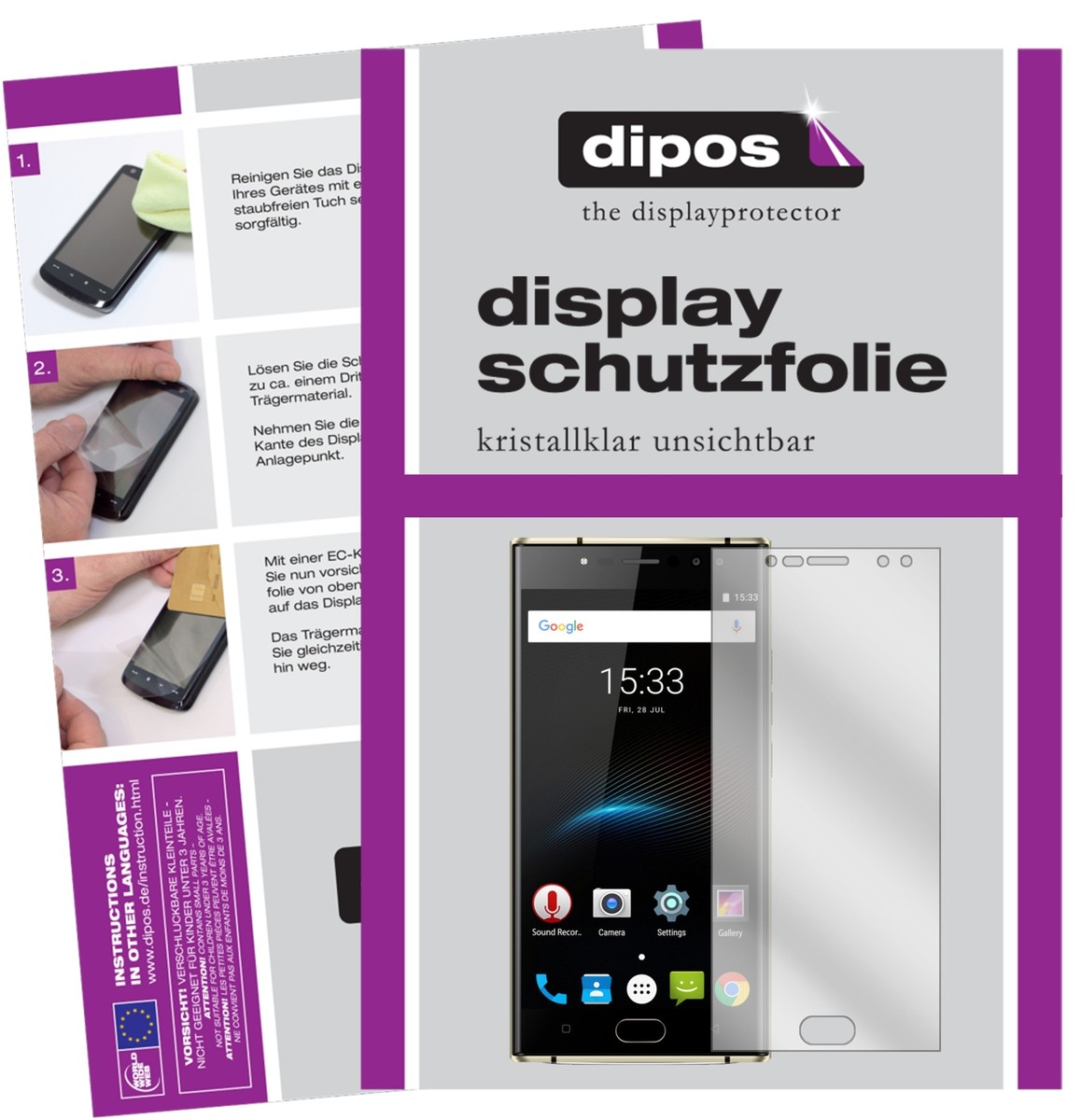 6x Pellicola per Oukitel K10 Protettiva Protezione Schermo Cristallo dipos