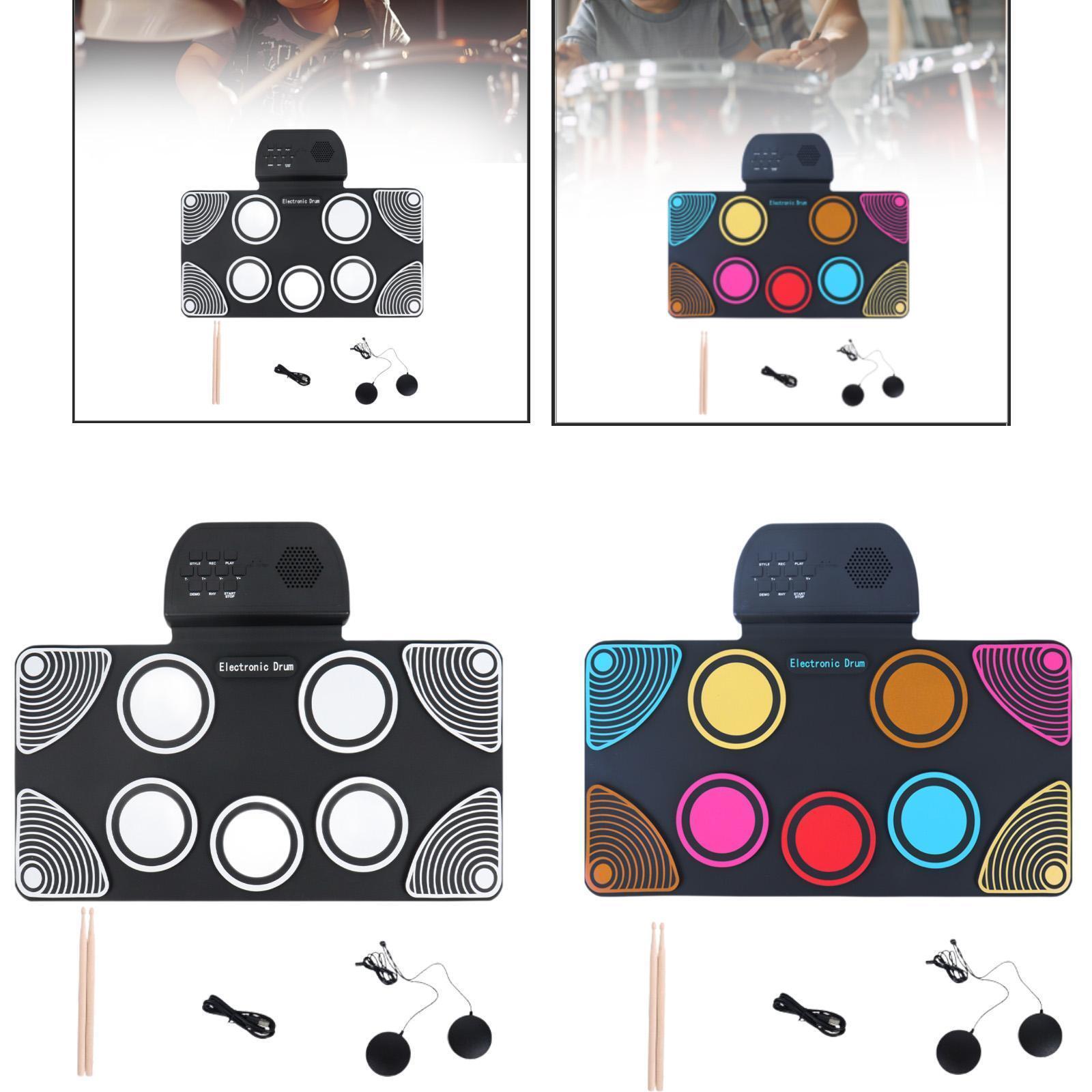 Roll up Drum Set Electronic Drum Compact Drum Set eBay