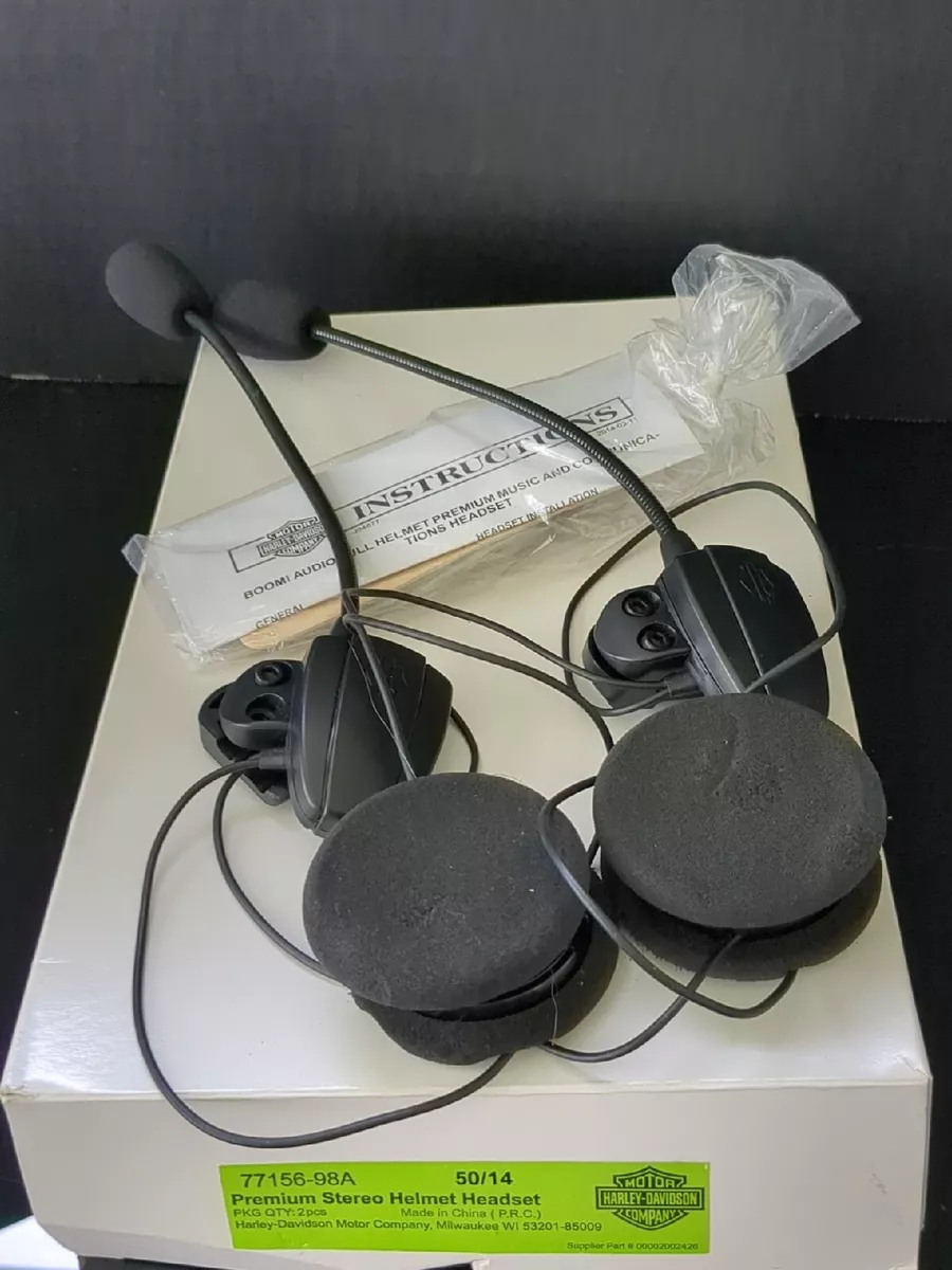 Premium Stereo Helmet Headset Harley Davidson Motor Company 77156
