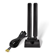 WiFi 6E Antenna Tri-Band 2.4GHz 5GHz 6GHz RP-SMA Magnetic for Desktop PC Compute