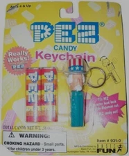 BASIC FUN PEZ  UNCLE SAM  keychain   FACTORY SEALED distressed packaging