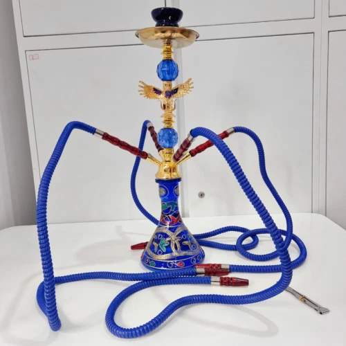 Elegant Fine Large 52cm Shisha Hookah Four Hose Handmade Traditional Gift XMAS - Picture 34 of 55