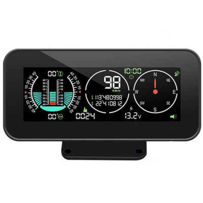 Car Digital Speedometer Vehicle Inclinometer Compass GPS HUD Head Up Display